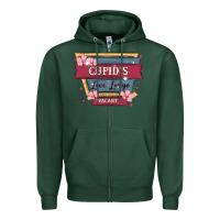 Sports Green cupid's love lodge Zipper Hoodie - MaliasSmallBusiness