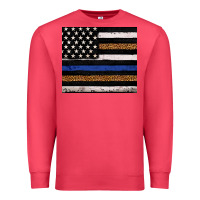 Cardinal Back to blue USA flag leopard police 20oz tumbler Premium Sweatshirt - Neo Western