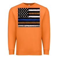 Carrot Back to blue USA flag leopard police 20oz tumbler Premium Sweatshirt - Neo Western