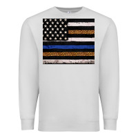 Dove Grey Back to blue USA flag leopard police 20oz tumbler Premium Sweatshirt - Neo Western