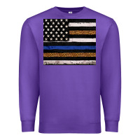 Purple Back to blue USA flag leopard police 20oz tumbler Premium Sweatshirt - Neo Western