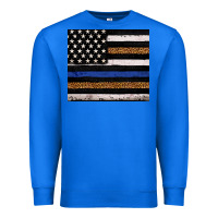 True Royal Back to blue USA flag leopard police 20oz tumbler Premium Sweatshirt - Neo Western