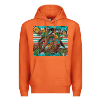 Carrot bucking bronco cowboy rodeo cactus and sunflowers Premium Hoodie - Artiststas