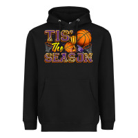Black tis' the season basketball Heavyweight Hoodie - Zillion Design Studio