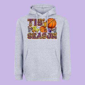 Tis' The Season Basketball Heavyweight Hoodie Designed By Zillion Design Studio