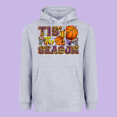 Tis' The Season Basketball Heavyweight Hoodie Designed By Zillion Design Studio