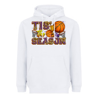 White tis' the season basketball Heavyweight Hoodie - Zillion Design Studio