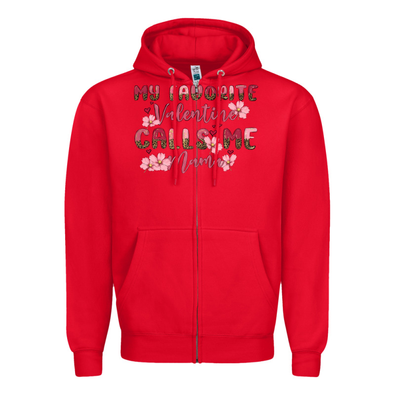 My Favorite Valentine Calls Me Mama Zipper Hoodie by MaliasSmallBusiness | Teevron