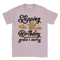 Lilac stepping into my birthday with god s grace and mer Classic Tee - MaliasSmallBusiness