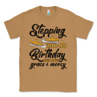 Toasted Coconut stepping into my birthday with god s grace and mer Classic Tee - MaliasSmallBusiness