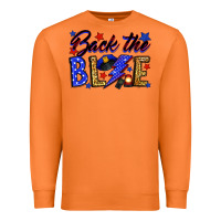 Carrot Back the blue with lightning bolt Premium Sweatshirt - Neo Western