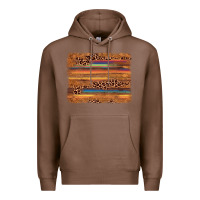 Chestnut leopard serape background Premium Hoodie - AdoDesignShop