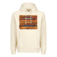 Sandshell leopard serape background Premium Hoodie - AdoDesignShop