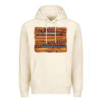 Tofu leopard serape background Premium Hoodie - AdoDesignShop