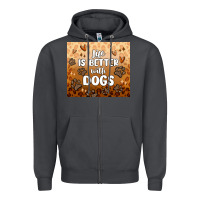 Smoke life is better with dogs Zipper Hoodie - MaliasSmallBusiness