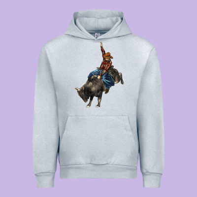Western Rodeo Bullfighter Urban Hoodie Designed By Barkaloodesign