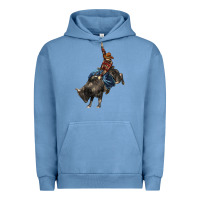 Pigment Pebble Blue western rodeo bullfighter Urban Hoodie - BarkalooDesign