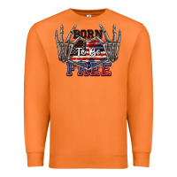 Carrot Born to be free 4th of July Premium Sweatshirt - CowGirlArtShop
