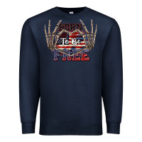 Navy Born to be free 4th of July Premium Sweatshirt - CowGirlArtShop