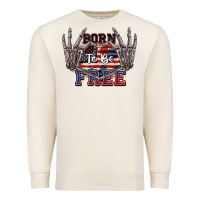 Sandshell Born to be free 4th of July Premium Sweatshirt - CowGirlArtShop