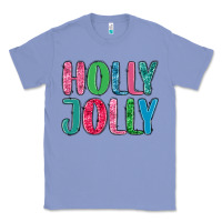 Colony Blue holly jolly Classic Tee - MaliasSmallBusiness