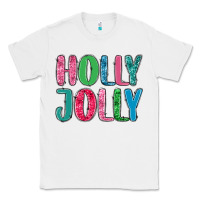 White holly jolly Classic Tee - MaliasSmallBusiness