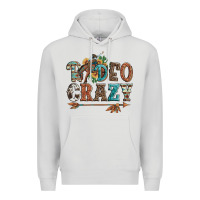 Dove Grey rodeo crazy bucking bronco cowboy Premium Hoodie - Artiststas