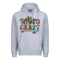 Heather Grey rodeo crazy bucking bronco cowboy Premium Hoodie - Artiststas