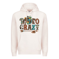 Pale Pink rodeo crazy bucking bronco cowboy Premium Hoodie - Artiststas
