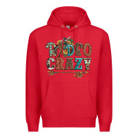 Red rodeo crazy bucking bronco cowboy Premium Hoodie - Artiststas
