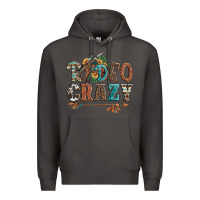 Smoke rodeo crazy bucking bronco cowboy Premium Hoodie - Artiststas