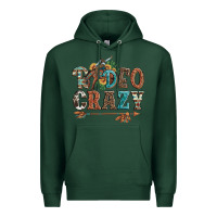 Sports Green rodeo crazy bucking bronco cowboy Premium Hoodie - Artiststas