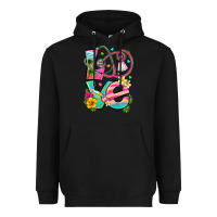 Black love summer nurse Heavyweight Hoodie - texasbilliewilder