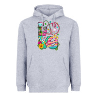 Heather Grey love summer nurse Heavyweight Hoodie - texasbilliewilder