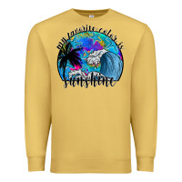 Antique Gold my favorite color is sunshine Premium Sweatshirt - SublimationCraftShop
