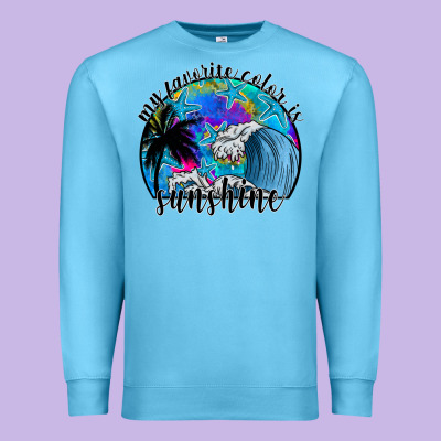 My Favorite Color Is Sunshine Premium Sweatshirt Designed By Sublimationcraftshop