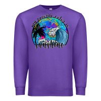 Purple my favorite color is sunshine Premium Sweatshirt - SublimationCraftShop