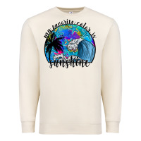 Sandshell my favorite color is sunshine Premium Sweatshirt - SublimationCraftShop
