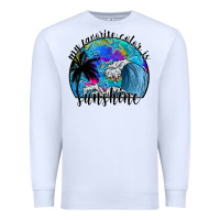 White my favorite color is sunshine Premium Sweatshirt - SublimationCraftShop