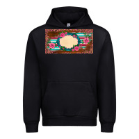 Black western pink flovers leopard serape   license plate template Urban Hoodie - BarkalooDesign