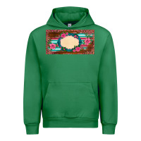 Emerald western pink flovers leopard serape   license plate template Urban Hoodie - BarkalooDesign