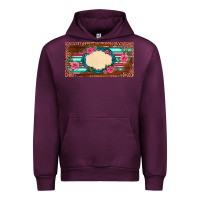 Mauve Wine western pink flovers leopard serape   license plate template Urban Hoodie - BarkalooDesign