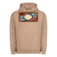Pigment Burro western pink flovers leopard serape   license plate template Urban Hoodie - BarkalooDesign