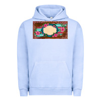Pigment Grape Ice western pink flovers leopard serape   license plate template Urban Hoodie - BarkalooDesign