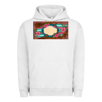 Pigment Lunar Rock western pink flovers leopard serape   license plate template Urban Hoodie - BarkalooDesign
