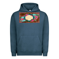 Pigment Midnight Navy western pink flovers leopard serape   license plate template Urban Hoodie - BarkalooDesign