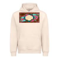 Sandshell western pink flovers leopard serape   license plate template Urban Hoodie - BarkalooDesign