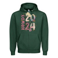 Sports Green howdy 2024 Zipper Hoodie - MaliasSmallBusiness