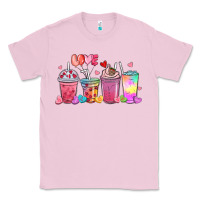 Bubblegum Pink love coffee cups Classic Tee - MaliasSmallBusiness