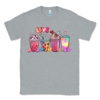 Heather Grey love coffee cups Classic Tee - MaliasSmallBusiness